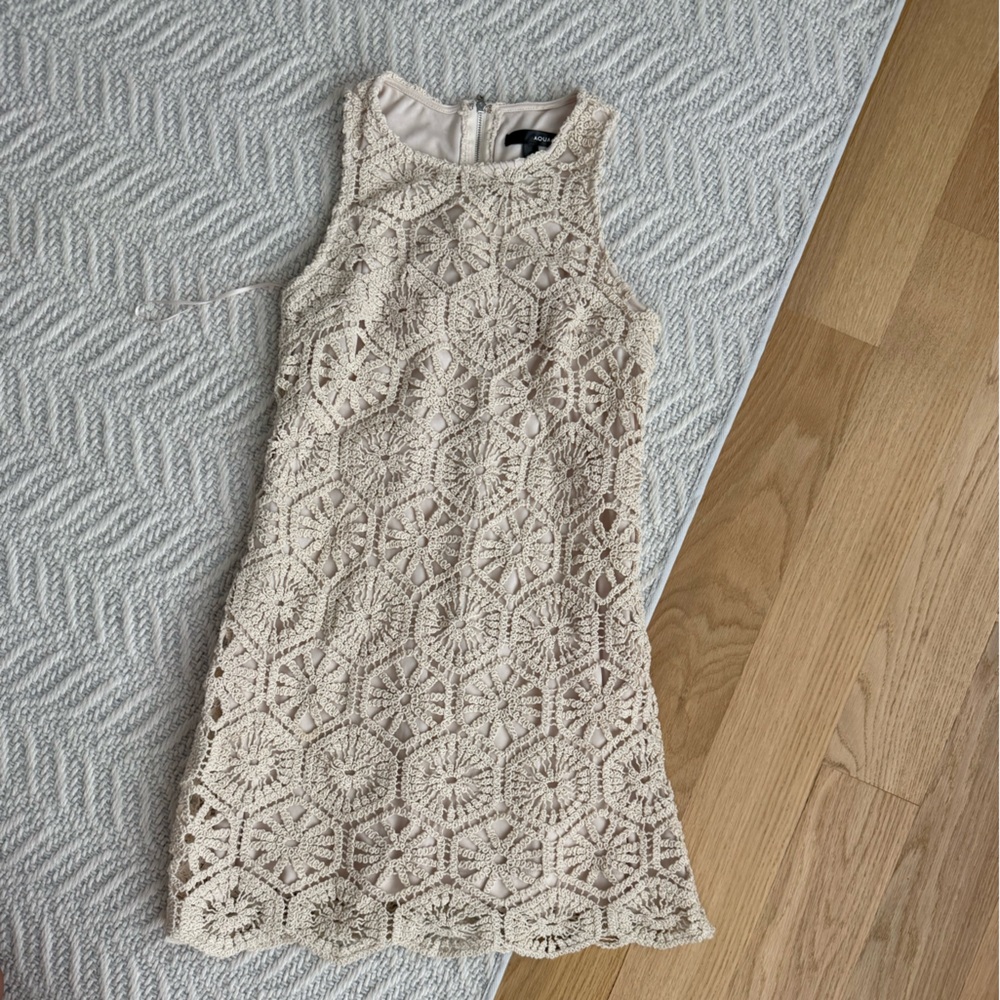 Aqua Cream Lace Women's Sweater